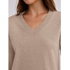 image:imageANRABESS 2 Piece Skirt Sets for Women Sweaters Set  Long Sleeve V Neck Pullover Sweaters Pleated Mini Skirt Fall Winter TrendyComfy CuteLounge Casual Travel Going OutAlmond