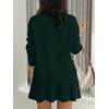 image:imageANRABESS 2 Piece Skirt Sets for Women Sweaters Set  Long Sleeve V Neck Pullover Sweaters Pleated Mini Skirt Fall Winter TrendyComfy CuteLounge Casual Travel Going OutDark Green