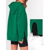 image:imageANRABESS Hoodies for Women Oversized Fall Fashion Outfits  Raglan Long Sleeve Pullover Sweatshirts Side Slit Tunic Cozy Soft Tops Casual Travel Going Out amp Workout Cute Y2K ClothesGreen