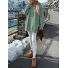 image:imageANRABESS Hoodies for Women Oversized Fall Fashion Outfits  Raglan Long Sleeve Pullover Sweatshirts Side Slit Tunic Cozy Soft Tops Casual Travel Going Out amp Workout Cute Y2K ClothesGrey Green