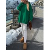 image:imageANRABESS Hoodies for Women Oversized Fall Fashion Outfits  Raglan Long Sleeve Pullover Sweatshirts Side Slit Tunic Cozy Soft Tops Casual Travel Going Out amp Workout Cute Y2K ClothesGreen