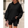 image:imageANRABESS Hoodies for Women Oversized Fall Fashion Outfits  Raglan Long Sleeve Pullover Sweatshirts Side Slit Tunic Cozy Soft Tops Casual Travel Going Out amp Workout Cute Y2K ClothesBlack