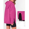 image:imageANRABESS Hoodies for Women Oversized Fall Fashion Outfits  Raglan Long Sleeve Pullover Sweatshirts Side Slit Tunic Cozy Soft Tops Casual Travel Going Out amp Workout Cute Y2K ClothesHot Pink