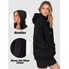 image:imageANRABESS Hoodies for Women Oversized Longline Sweatshirts  Long Sleeve Drawstring Pullover with Pockets Soft Cozy Warm Fleece Casual Y2K Teen Girls Clothes Fall Winter OutfitsBlack