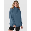 image:imageANRABESS Hoodies for Women Oversized Longline Sweatshirts  Long Sleeve Drawstring Pullover with Pockets Soft Cozy Warm Fleece Casual Y2K Teen Girls Clothes Fall Winter OutfitsGrey Blue