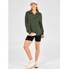 image:imageANRABESS Sweatshirts for Womens Loose Fit Quarter Zip Pullover  Soft Cozy Long Sleeve Tops School Work Rreppy Giong Out Clothes Casual Cute Relaxed Loungewear Fall Winter Fashion OutfitsArmy Green