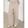 image:imageANRABESS Two Piece Lounge Sets for Women V Neck Sweatsuits  Oversized Sweatshirts Wide Leg Pants Track Suits Soft Vacation Airport Outfits Fall Winter Casual Matching Sweat setGrey Khaki