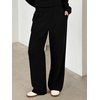 image:imageANRABESS Two Piece Lounge Sets for Women V Neck Sweatsuits  Oversized Sweatshirts Wide Leg Pants Track Suits Soft Vacation Airport Outfits Fall Winter Casual Matching Sweat setBlack