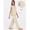 image:imageANRABESS Two Piece Sets for Women Summer Casual Knit Sweater Vest Pants Set Vacation Airport Clothes 2026 Fall OutfitsApricot
