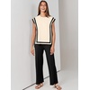 image:imageANRABESS Two Piece Sets for Women Summer Casual Knit Sweater Vest Pants Set Vacation Airport Clothes 2026 Fall OutfitsApricotblack