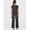 image:imageANRABESS Two Piece Sets for Women Summer Casual Knit Sweater Vest Pants Set Vacation Airport Clothes 2026 Fall OutfitsBlackwhite 02
