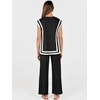 image:imageANRABESS Two Piece Sets for Women Summer Casual Knit Sweater Vest Pants Set Vacation Airport Clothes 2026 Fall OutfitsBlackwhite