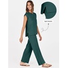 image:imageANRABESS Two Piece Sets for Women Summer Casual Knit Sweater Vest Pants Set Vacation Airport Clothes 2026 Fall OutfitsDark Green