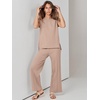 image:imageANRABESS Two Piece Sets for Women Summer Casual Knit Sweater Vest Pants Set Vacation Airport Clothes 2026 Fall OutfitsKhaki