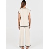 image:imageANRABESS Two Piece Sets for Women Summer Casual Knit Sweater Vest Pants Set Vacation Airport Clothes 2026 Fall OutfitsKhakiblack