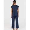 image:imageANRABESS Two Piece Sets for Women Summer Casual Knit Sweater Vest Pants Set Vacation Airport Clothes 2026 Fall OutfitsNavy Blue