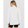 image:imageANRABESS Waffle Knit Sweatshirt for Women Lightweight Shirts  Comfy Long Sleeve Quarter Zip Pullover Tops Loose Fit Side Slits Casual Daily Wear amp Work Fall Spring OutfitsWhite