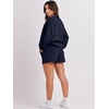 image:imageANRABESS Women 2 Piece Outfits Sweat Shorts Sets 2026 Oversized Casual Lounge Matching Set Sweatsuit Tracksuit Fall ClothesNavy Blue