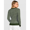 image:imageANRABESS Women Long Sleeve Striped Crochet Sweater Top  Crew Neck Knit Pullover Comfy Soft Lightweight Clothes Casual Daily Wear Travel amp Vacation Fall Spring Trendy OutfitsGreen White