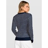 image:imageANRABESS Women Long Sleeve Striped Crochet Sweater Top  Crew Neck Knit Pullover Comfy Soft Lightweight Clothes Casual Daily Wear Travel amp Vacation Fall Spring Trendy OutfitsNavy Blue White
