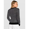 image:imageANRABESS Women Long Sleeve Striped Crochet Sweater Top  Crew Neck Knit Pullover Comfy Soft Lightweight Clothes Casual Daily Wear Travel amp Vacation Fall Spring Trendy OutfitsBlack White