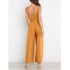 image:imageANRABESS Women Summer Dressy Jumpsuits One Shoulder Sleeveless Casual Wide Leg Pants Romper Jumper 2026 Trendy OutfitsOrange
