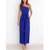 image:imageANRABESS Women Summer Dressy Jumpsuits One Shoulder Sleeveless Casual Wide Leg Pants Romper Jumper 2026 Trendy OutfitsRoyal Blue
