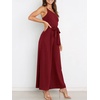 image:imageANRABESS Women Summer Dressy Jumpsuits One Shoulder Sleeveless Casual Wide Leg Pants Romper Jumper 2026 Trendy OutfitsWine Red