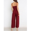image:imageANRABESS Women Summer Dressy Jumpsuits One Shoulder Sleeveless Casual Wide Leg Pants Romper Jumper 2026 Trendy OutfitsWine Red