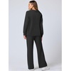 image:imageANRABESS Womens 2 Piece Outfits Matching Lounge Sweat Sets  Polo Sweatshirts amp Wide Leg Pants Airport Travel Outfit Soft Comfy 2026 Fall Winter Athletic ClothingBlack
