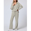 image:imageANRABESS Womens 2 Piece Outfits Matching Lounge Sweat Sets  Polo Sweatshirts amp Wide Leg Pants Airport Travel Outfit Soft Comfy 2026 Fall Winter Athletic ClothingPeytoe