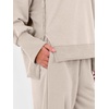 image:imageANRABESS Womens 2 Piece Outfits Sweatsuits Oversized Sweatshirts Barrel Pants Matching Lounge Sets 2026 Fall Travel ClothesAlmond