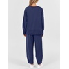 image:imageANRABESS Womens 2 Piece Outfits Sweatsuits Oversized Sweatshirts Barrel Pants Matching Lounge Sets 2026 Fall Travel ClothesNavy Blue
