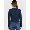 image:imageANRABESS Womens Cable Knit Sweaters Long Sleeve Cropped  V Neck Collared Pullover Sweater Top Polo Knit Shirt Business Casual Work Clothes Daily Wear Fashion Fall Winter OutfitsNavy Blue