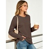 image:imageANRABESS Womens Crewneck Ralgan Long Sleeve Tunic Tops  Tulip Hem Sweatshirts with Thumbhole Warm Soft Comfy Going Out Work Fall Winter Transtion Pullover OutfitsBrown