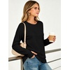 image:imageANRABESS Womens Crewneck Ralgan Long Sleeve Tunic Tops  Tulip Hem Sweatshirts with Thumbhole Warm Soft Comfy Going Out Work Fall Winter Transtion Pullover OutfitsBlack