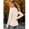 image:imageANRABESS Womens Crewneck Ralgan Long Sleeve Tunic Tops  Tulip Hem Sweatshirts with Thumbhole Warm Soft Comfy Going Out Work Fall Winter Transtion Pullover OutfitsBeige