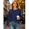 image:imageANRABESS Womens Crewneck Ralgan Long Sleeve Tunic Tops  Tulip Hem Sweatshirts with Thumbhole Warm Soft Comfy Going Out Work Fall Winter Transtion Pullover OutfitsNavy Blue