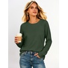 image:imageANRABESS Womens Crewneck Ralgan Long Sleeve Tunic Tops  Tulip Hem Sweatshirts with Thumbhole Warm Soft Comfy Going Out Work Fall Winter Transtion Pullover OutfitsDeep Green
