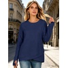 image:imageANRABESS Womens Crewneck Ralgan Long Sleeve Tunic Tops  Tulip Hem Sweatshirts with Thumbhole Warm Soft Comfy Going Out Work Fall Winter Transtion Pullover OutfitsNavy Blue