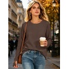 image:imageANRABESS Womens Crewneck Ralgan Long Sleeve Tunic Tops  Tulip Hem Sweatshirts with Thumbhole Warm Soft Comfy Going Out Work Fall Winter Transtion Pullover OutfitsBrown