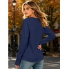 image:imageANRABESS Womens Crewneck Ralgan Long Sleeve Tunic Tops  Tulip Hem Sweatshirts with Thumbhole Warm Soft Comfy Going Out Work Fall Winter Transtion Pullover OutfitsNavy Blue