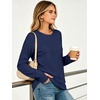 image:imageANRABESS Womens Crewneck Ralgan Long Sleeve Tunic Tops  Tulip Hem Sweatshirts with Thumbhole Warm Soft Comfy Going Out Work Fall Winter Transtion Pullover OutfitsNavy Blue