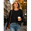 image:imageANRABESS Womens Crewneck Ralgan Long Sleeve Tunic Tops  Tulip Hem Sweatshirts with Thumbhole Warm Soft Comfy Going Out Work Fall Winter Transtion Pullover OutfitsBlack