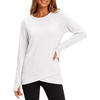 image:imageANRABESS Womens Crewneck Ralgan Long Sleeve Tunic Tops  Tulip Hem Sweatshirts with Thumbhole Warm Soft Comfy Going Out Work Fall Winter Transtion Pullover OutfitsWhite