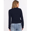image:imageANRABESS Womens Long Sleeve Scalloped Cropped Sweaters  Lightweight Soft Comfy Ribbed KnitDressy Casual Pullover TopsBusiness Work OfficeTravel Vacation WearFall Winter ClothesNavy Blue
