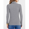 image:imageANRABESS Womens Long Sleeve Turtleneck Shirts Casual Ribbed Basic Tee Slim Soft Thermal Tops 2026 Fall Going Out ClothesGrey