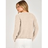 image:imageANRABESS Womens Oversized Crop Cardigan Chunky Knit Sweater  Button Down Open Front V Neck Long Sleeve Sweaters Cozy Soft Dropshoulder fit 2026 Fall Winter Work Vacation OutfitsApricot