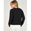 image:imageANRABESS Womens Oversized Crop Cardigan Chunky Knit Sweater  Button Down Open Front V Neck Long Sleeve Sweaters Cozy Soft Dropshoulder fit 2026 Fall Winter Work Vacation OutfitsBlack