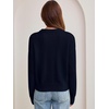 image:imageANRABESS Womens Oversized Long Sleeve Crewneck Cropped Sweater  Wool Blend Soft Warm Fuzzy Chunky Pullover Basic Casual Comfy Knit Tops Fall Winter Outfits ClothesNavy Blue